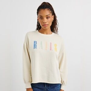 Rails Signature Sweatshirt Ivory Brand New with Tags Medium